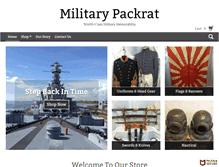 Tablet Screenshot of militarypackrat.com